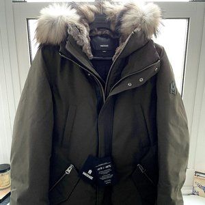 Brand New Mackage Parka Coat in Unique Olive; size 36